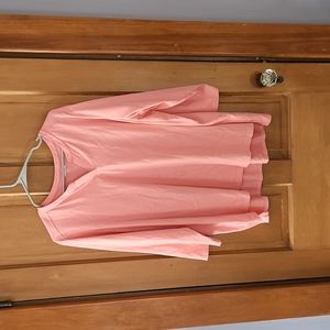 Lands' End Coral colored top jersey shirt
